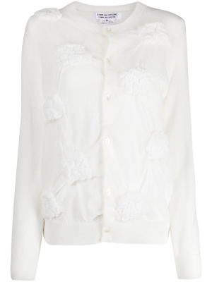 

Appliqué-detail knitted cardigan, Comme Des Garçons Comme Des Garçons Appliqué-detail knitted cardigan