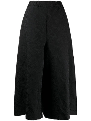 

Graphic-print flared cropped trousers, Comme Des Garçons Comme Des Garçons Graphic-print flared cropped trousers