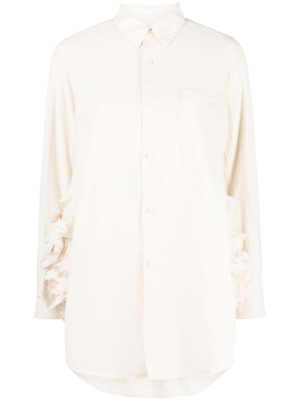 

Floral-appliqué button-up shirt, Comme Des Garçons Comme Des Garçons Floral-appliqué button-up shirt