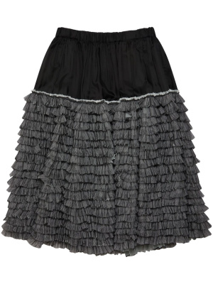 

Ruffle-detail elastic-waist skirt, Black Comme Des Garçons Ruffle-detail elastic-waist skirt