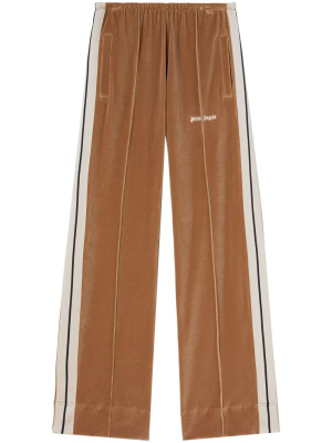 

Wide-leg velvet track pants, Palm Angels Wide-leg velvet track pants