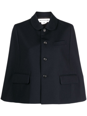 

Cape-style single-breasted wool blazer, Comme Des Garçons Girl Cape-style single-breasted wool blazer