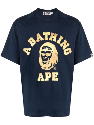 

Logo-print cotton T-shirt, A BATHING APE® Logo-print cotton T-shirt