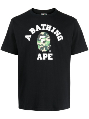 

Logo-print cotton T-shirt, A BATHING APE® Logo-print cotton T-shirt