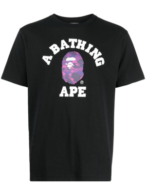 

Logo-print cotton T-shirt, A BATHING APE® Logo-print cotton T-shirt