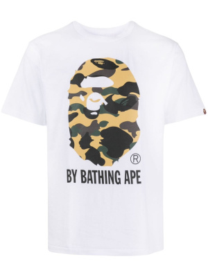 

Bape logo-print cotton T-shirt, A BATHING APE® Bape logo-print cotton T-shirt