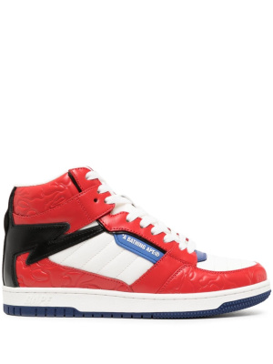 

BAPE lace-up leather sneakers, A BATHING APE® BAPE lace-up leather sneakers