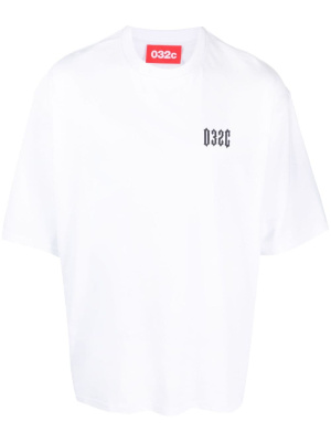 

Logo-print organic cotton T-shirt, 032c Logo-print organic cotton T-shirt