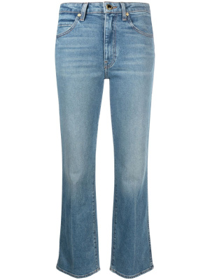 

Vivian kick-flare cropped jeans, KHAITE Vivian kick-flare cropped jeans