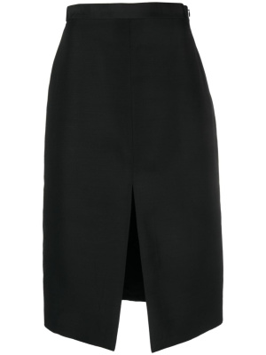 

Slit-detail straight skirt, KHAITE Slit-detail straight skirt