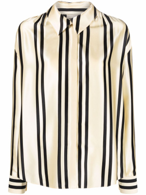 

The Lucien striped silk shirt, KHAITE The Lucien striped silk shirt