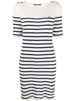 

Gavrillo embroidered-logo dress, Lauren Ralph Lauren Gavrillo embroidered-logo dress