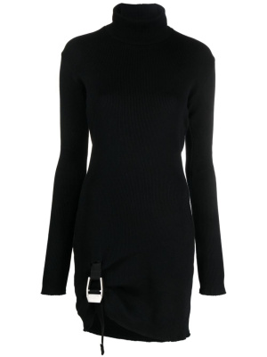 

Buckle-detail ribbed-knit minidress, 1017 ALYX 9SM Buckle-detail ribbed-knit minidress