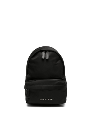 

Logo-lettering leather backpack, 1017 ALYX 9SM Logo-lettering leather backpack