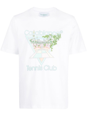 

Tennis Club-print T-shirt, Casablanca Tennis Club-print T-shirt