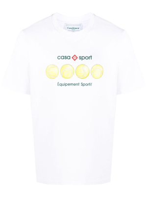

Tennis Ball organic-cotton T-shirt, Casablanca Tennis Ball organic-cotton T-shirt