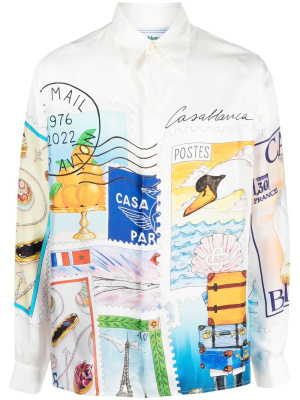 

Souvenirs de Vacance print shirt, Casablanca Souvenirs de Vacance print shirt