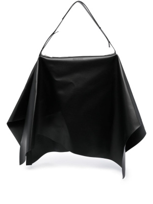 

Logo-embossed leather tote bag, Issey Miyake Logo-embossed leather tote bag