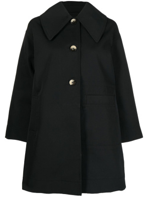 

Oversize-collar single-breasted jacket, GANNI Oversize-collar single-breasted jacket