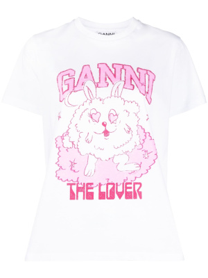 

Love Bunny organic cotton T-shirt, GANNI Love Bunny organic cotton T-shirt