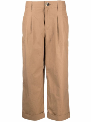 

Straight-leg organic-cotton trousers, GANNI Straight-leg organic-cotton trousers