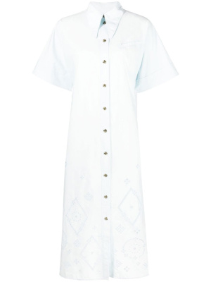 

Broderie anglaise midi shirt dress, GANNI Broderie anglaise midi shirt dress