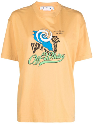 

70s Type Logo-print T-shirt, Off-White 70s Type Logo-print T-shirt