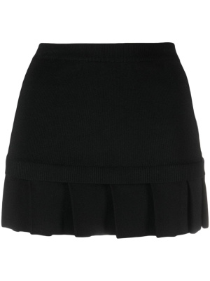 

Pleated-hem knitted miniskirt, Off-White Pleated-hem knitted miniskirt