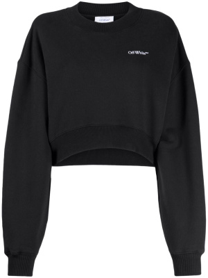 

Logo-embroidered cotton sweatshirt, Off-White Logo-embroidered cotton sweatshirt
