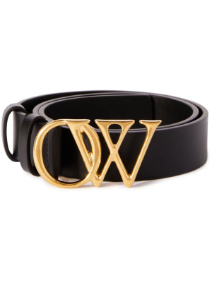 

OW-buckle leather belt, Off-White OW-buckle leather belt