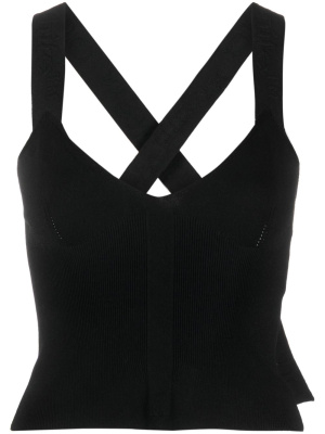 

Logo-strap V-neck top, Off-White Logo-strap V-neck top