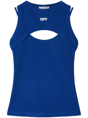 

Logo-print sleeveless top, Off-White Logo-print sleeveless top