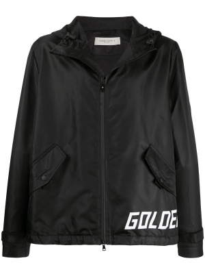 

Hooded logo print jacket, Golden Goose Hooded logo print jacket