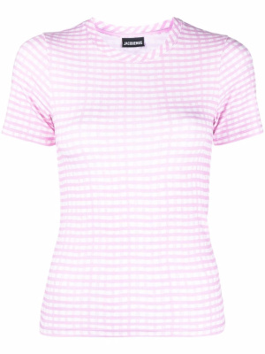 

Checked short-sleeve T-shirt, Jacquemus Checked short-sleeve T-shirt