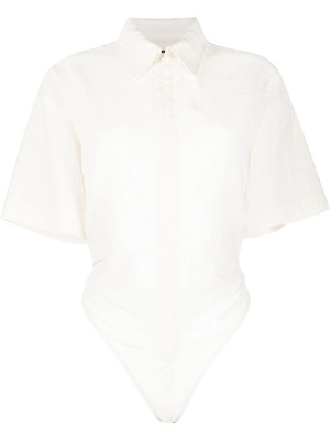 

Backless shirt-style bodysuit, Jacquemus Backless shirt-style bodysuit