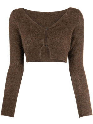 

Cropped knitted cardigan, Jacquemus Cropped knitted cardigan