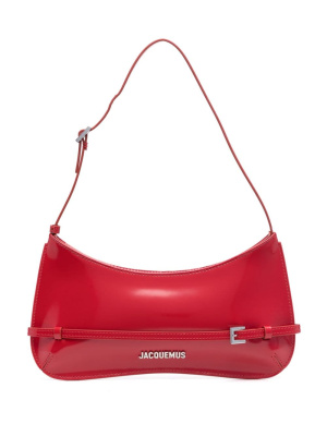 

Le Bisou Ceinture patent-leather shoulder bag, Jacquemus Le Bisou Ceinture patent-leather shoulder bag