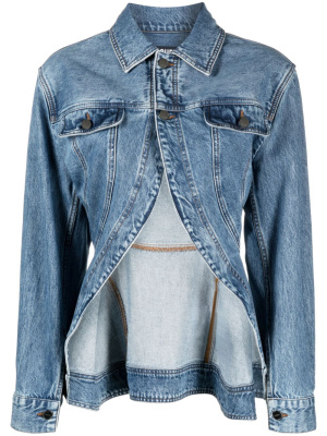 

Nîmes Caraco peplum denim jacket, Jacquemus Nîmes Caraco peplum denim jacket