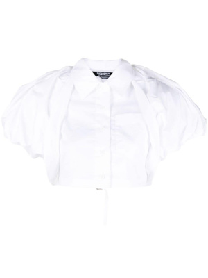 

La Chemise Pavane cropped shirt, Jacquemus La Chemise Pavane cropped shirt