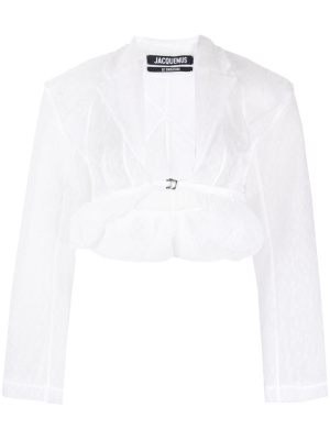 

La Veste Dentelle cropped jacket, Jacquemus La Veste Dentelle cropped jacket