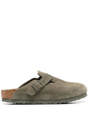 

Boston buckle-detail suede clogs, Birkenstock Boston buckle-detail suede clogs