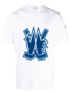 

Logo-print cotton T-shirt, Moncler Logo-print cotton T-shirt
