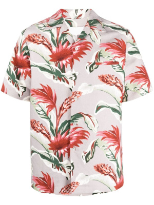 

Floral-print short-sleeve shirt, Maison Margiela Floral-print short-sleeve shirt