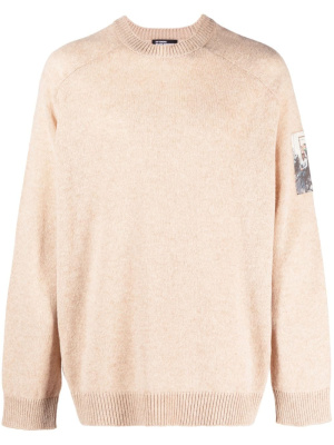 

Patch-detail long-sleeve jumper, Raf Simons Patch-detail long-sleeve jumper
