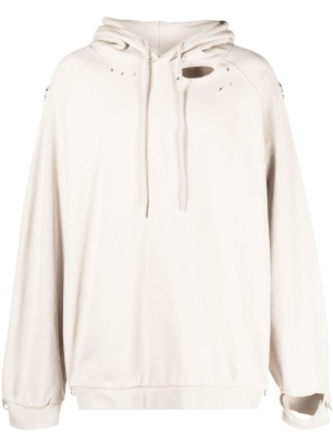 

Graphic-print cotton hoodie, Raf Simons Graphic-print cotton hoodie