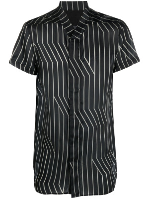

Stripe-print V-neck shirt, Rick Owens Stripe-print V-neck shirt