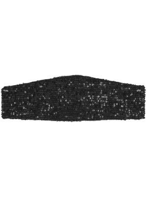 

Sequin bandeau silk headband, Saint Laurent Sequin bandeau silk headband