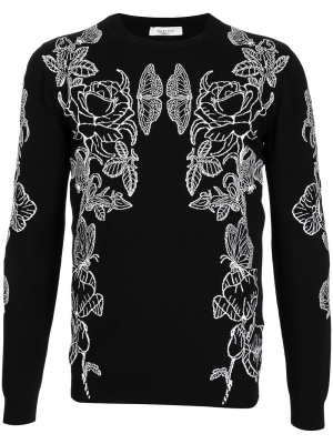

Butterfly-print knitted jumper, Valentino Garavani Butterfly-print knitted jumper