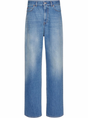 

Logo-patch denim jeans, Valentino Garavani Logo-patch denim jeans