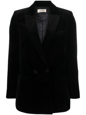 

Double-breasted velvet blazer, Zadig&Voltaire Double-breasted velvet blazer